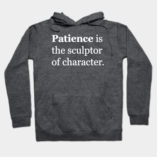 Patience Is The Sculptor Of Character Hoodie